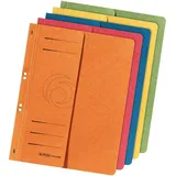 Herlitz Ösenhefter A4 1/2-Vorderdeckel farbig sortiert 5er Packung