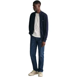 GANT Casual Vollreißverschluss Pullover Evening Blue L