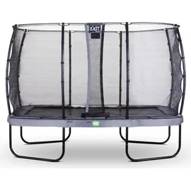 EXIT TOYS EXIT Elegant Premium Trampolin 244x427cm mit Deluxe Sicherheitsnetz - grau