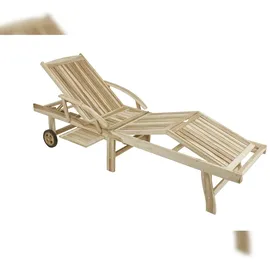 deluke LEON Sonnenliege 200 x 70 x 30 cm Braun