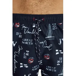 Jan Vanderstorm Badeshorts CORNELIS Blau XL