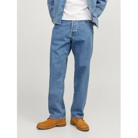JACK & JONES Relax-fit-Jeans JJIEDDIE mit hoher Taille und lockerer Passform Baumwolle, relaxed fit blau 36