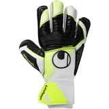 Uhlsport Soft Advanced, Kinder und Erwachsene Torwarthandschuhe Blanc/Jaune Fluo/Noir, 7