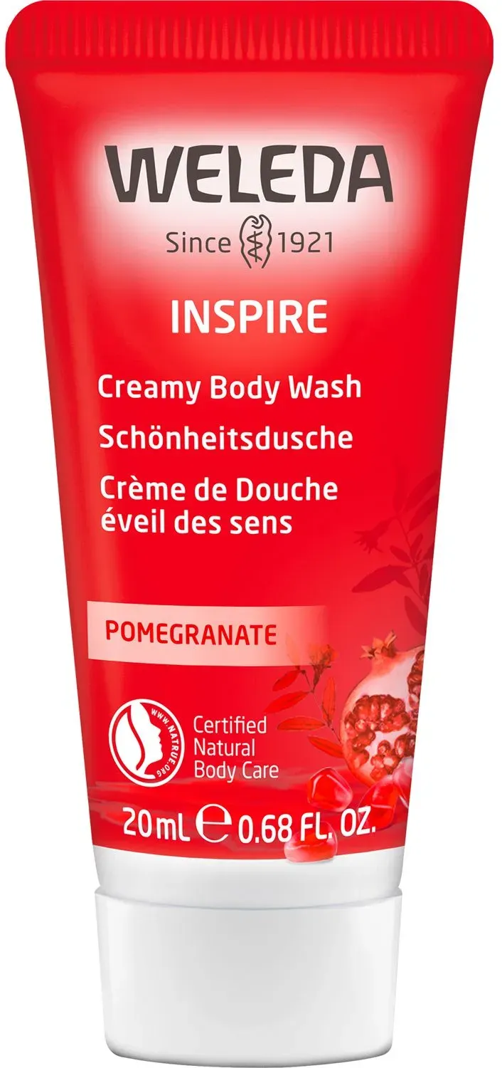 Weleda Inspire Schönheitsdusche Granatapfel - pflegt  samtweich mit exotisch femininen Duft