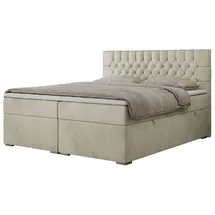 MKS Boxspringbett 160 x 200 cm H4 Beige