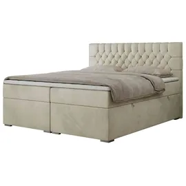 MKS Boxspringbett 160 x 200 cm H4 Beige