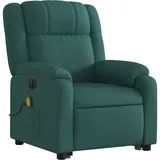 vidaXL Massagesessel Elektrisch 95 x 99 x 95 cm Dunkelgrün mit Aufstehhilfe