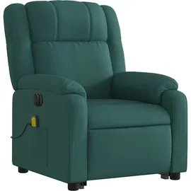 vidaXL Massagesessel Elektrisch 95 x 99 x 95 cm Dunkelgrün mit Aufstehhilfe