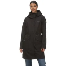 Ragwear SUMMER RELOVED REMAKE Damen Frauen Parka,Mantel,Übergangsmantel,Übergangsjacke mit Kapuze,Schwarz,M - M