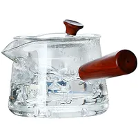 VALICLUD Glaskanne Für Tee Hitzebeständig Glas Teekanne Mit Sieb Praktische Teekanne Für Zuhause Und Büro Teebehälter Aus Glas Mit Sieb-Design Für Teestube-zubehör