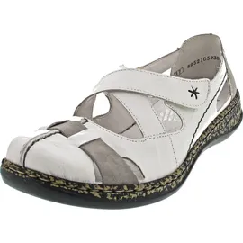 Rieker Damen Geschlossene Ballerinas, Weiß 39