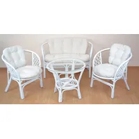 Home Affaire Essgruppe Set, 4 Stk. tlg. aus handgeflochtenem