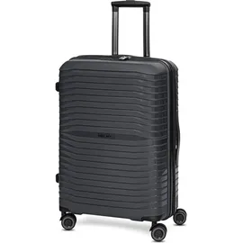 Stratic Shine 4 Rollen Trolley 65 cm mit Dehnfalte black