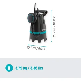 Gardena Schmutzwasser-Tauchpumpe 10.500 BASIC 9008-47
