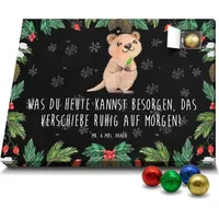 Mr. & Mrs. Panda Schoko Adventskalender Quokka Happy - Schwarz - Geschenk, Tiere, Aufschieberitis, Niedliches Tier, Verschieben, Dinge erledigen, G... - Schwarz