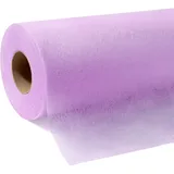 Tischdeckenrolle, Helles Lila, 1,1m x 30m (50g/m2), stoffähnliche Einweg-Tischdecke aus Vlies als zuschneidbare Meterware für Geburtstag, Party, Hochzeit, Biertische und Tischdeko