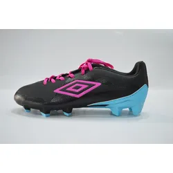 Umbro FB Schuh Velocita Club HG Black/Pink Glo/ Blue Atoll 43 - Größe:43