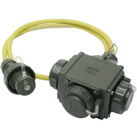 Dönges Dönges, Dreifachverteiler THW-Version 230 V, 16 A, 2,5 m, bronzegrün
