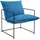 [en.casa] Sessel Utsjoki Textil 61 x 90 x 70 cm Schwarz/Blau mit Kissen