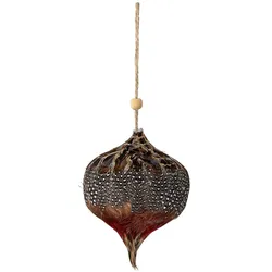 Bloomingville Ornament Kemuel aus bunten Federn, Ø9 x H10 cm