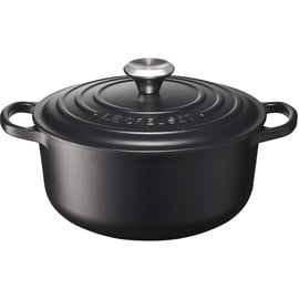 Le Creuset Signature Bräter 20 cm rund schwarz