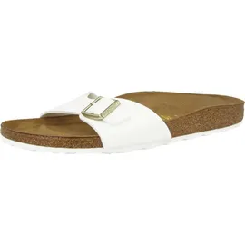 Birkenstock Madrid Birko-Flor Lack schmal patent white 41