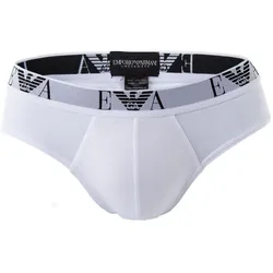 EMPORIO ARMANI Herren Slips Vorteilspack - Briefs, Unterwäsche, Stretch Cotton weiß XXL 6er Pack (2x3P)