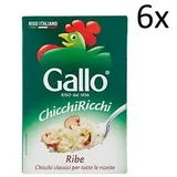 6x Riso Gallo Chicchi Ricchi Ribe superfeiner Reis 1 Kg Italienisch Parboiled