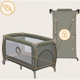 lionelo Sven Plus 4 in 1 Baby Bett Baby ab Geburt bis 15 kg Wickelauflage luftige Seitenwände mit Seiteneingang Tragetasche zusammenklappbar