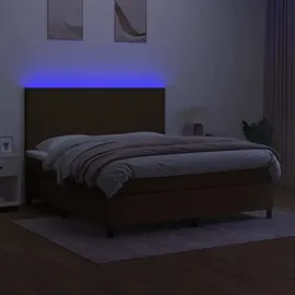 vidaXL Boxspringbett 180 x 200 cm Dunkelbraun