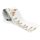 Muralo Aquarell Schloss Bordüre 10 cm 300 g Rot/Schwarz/Beige/Orange