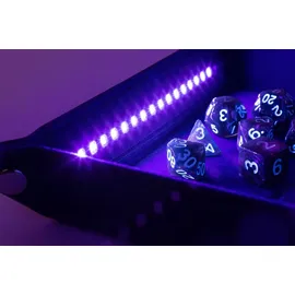 fanroll Shadowlight Faltbarer Blacklight Würfelteller Black