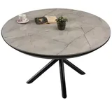 JVmoebel Esstisch Ausziehbarer Esstisch Rund Küchentisch Holz Grau Neu (1-St., Nur Esstisch), Made in Europa grau