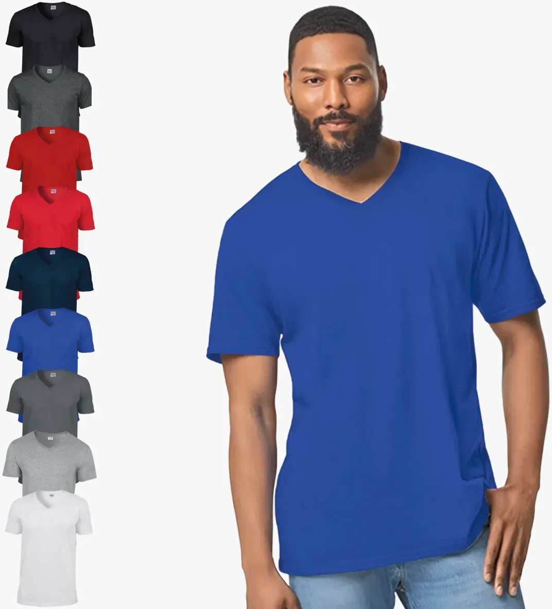 Gildan - SoftstyleTM Herren V-Neck T-Shirt \64V00\
