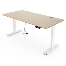 Yaasa Schreibtisch Desk Essential 160 x 80 cm Eiche hell/Weiß