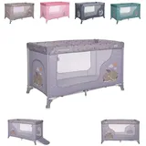 Lorelli Baby Reisebett Laufstall Moonlight seitliche Öffnung Tragetasche faltbar violett