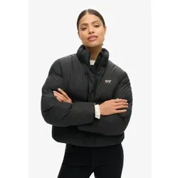 Superdry für Damen. W5011816A Pufferjacke schwarz (M), Lässig, Recyceltes Polyester, Nachhaltig