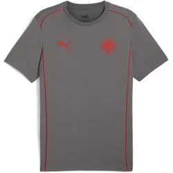 FC St. Pauli Casuals T-Shirt Herren PUMA Flat Medium Gray Red M