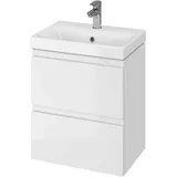 Cersanit S801-229-DSM - Wandhängender Badschrank mit Waschtisch Moduo SLIM weiß - Weiß