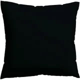 schlafgut Kissenbezug Woven Satin 80 x 80 cm Schwarz