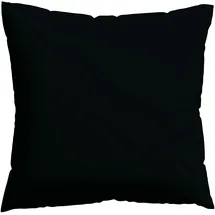 schlafgut Kissenbezug Woven Satin 80 x 80 cm Schwarz