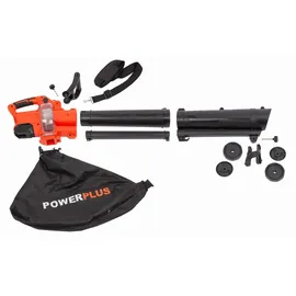Powerplus Power plus Dual Power Akku-Laubbläser POWDPG75270-40 V Akku-Laubbläser, 3-in-1: Häckseln, Blasen und Saugen, 210 km/h maximale Luftgeschwindigkeit, ohne Batterie und Ladegerät