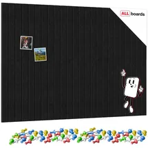 ALLboards Filz-Wandpaneele 120 x 80 cm Schwarz