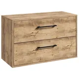 Badplaats Waschtischunterschrank Florence 80 x 46 x 46 cm Kastanie Eiche