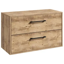 Badplaats Waschtischunterschrank Florence 80 x 46 x 46 cm Kastanie Eiche
