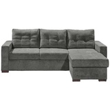 Froschkönig24 Adone Ecksofa 230 x 154 cm Stone (Braun/Grau)