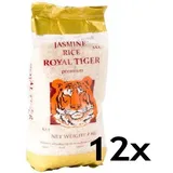 [ 12x 1kg ] ROYAL TIGER Jasmin Duftreis Jasmin Reis ganz AAA Rice KV