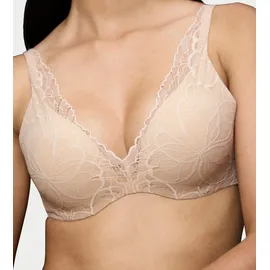 Triumph Body Make-Up Illusion Lace WP mit Bügel, Gepolstert, Verstellbare Träger, 80D, Nude Beige