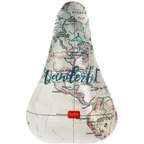 Legami Sattelbezug Fahrradsattelbezug wasserabweisend Motiv Travel 23 x 26 cm