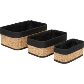 5five simply smart Aufbewahrungskorb 30,5 x 21 cm 3-tlg. braun